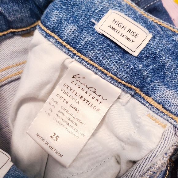 KanCan High Rise Ankle Skinny Distressed Jeans - Picture 6 of 6